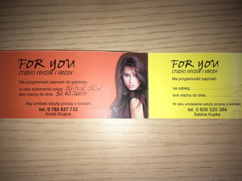 Voucher Studio FOR YOU Czarnowąsy