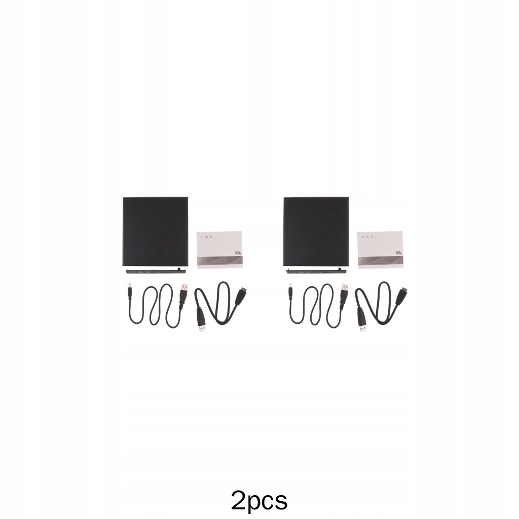 2x przewód zasilający2x kabel USB2x