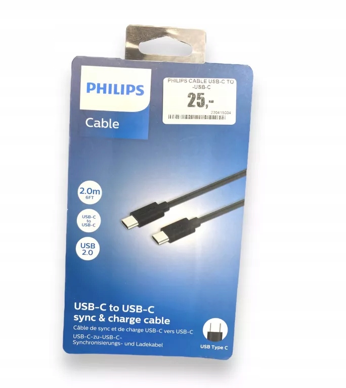 PHILIPS CABLE USB-C TO -USB-C