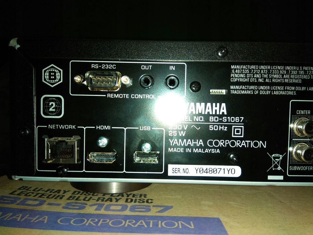 Odtwarzacz bluray Yamaha BDS1067 odtwarza sacdr 7779842021