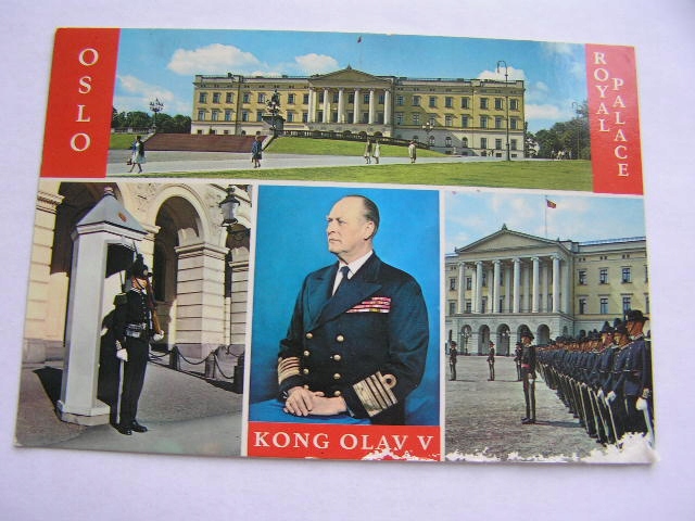 NORWEGIA KRÓL KONG OLAW V - OSLO Pałac Królewski