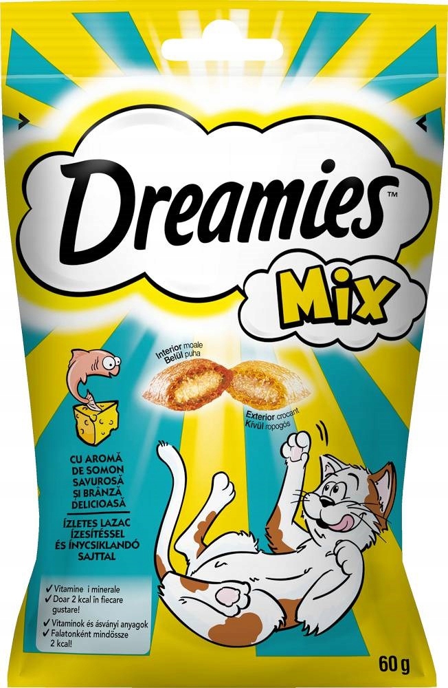 Dreamies przysmak Łosoś Ser dla kota 60g