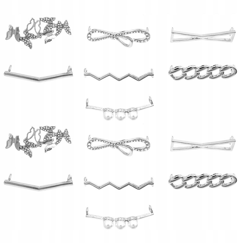 Lace Buckle Decoration Macrame Clip 7 Pairs