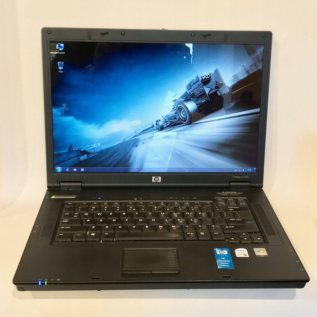 Hp Compaq Nx7300 Laptop 1 66ghz 1 128gb Windows 7 8660866148 Oficjalne Archiwum Allegro