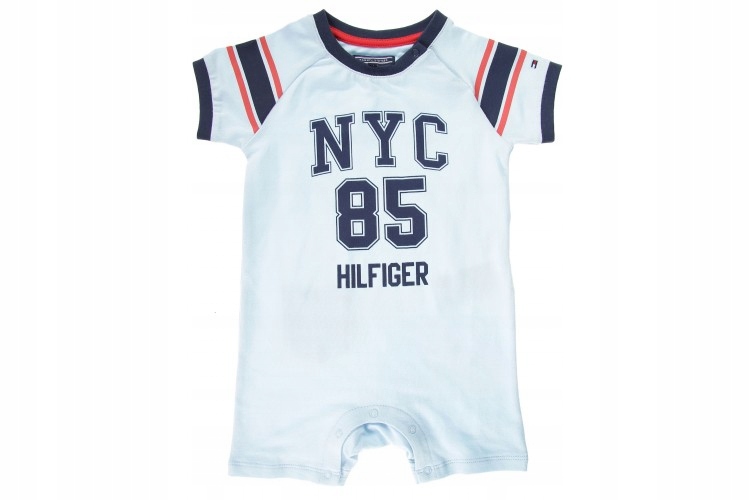 NIEBIESKI Rampers TOMMY HILFIGER Baby lato 74 cm