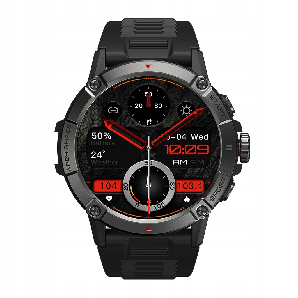 Smartwatch Zeblaze Ares 3 - czarny _ OUTLET