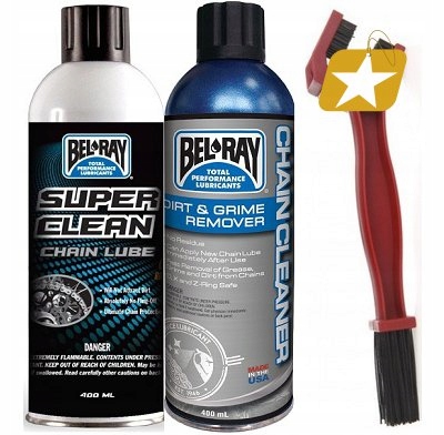 BEL-RAY ZESTAW ŁAŃCUCH SUPER SMAR+SPRAY+SZCZOTKA