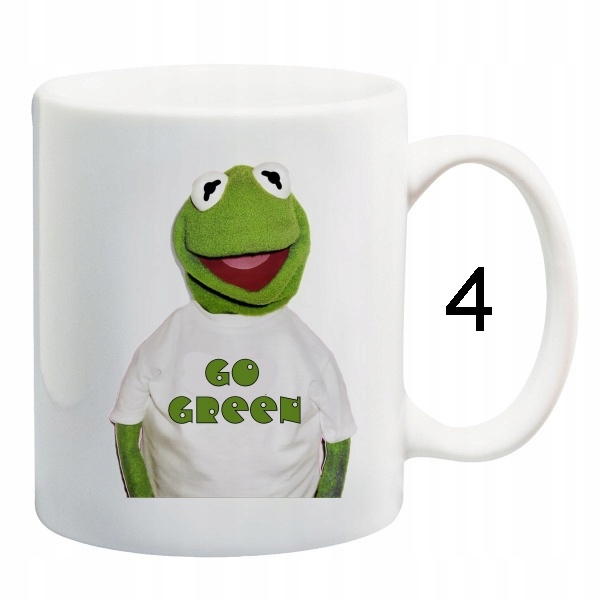KUBEK WZORY KERMIT ŻABA PIGI MUPPETS MAPETY