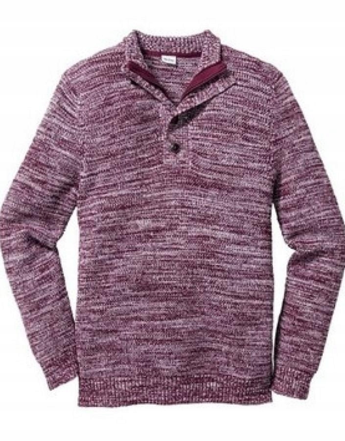 CH2H05 SWETER PULLOVER GUZIKI MELANŻ__72