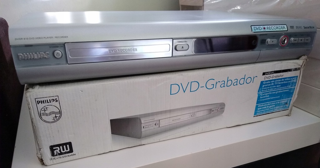 NAGRYWARKA DVD PHILIPS DVDR 610/02 NOWA