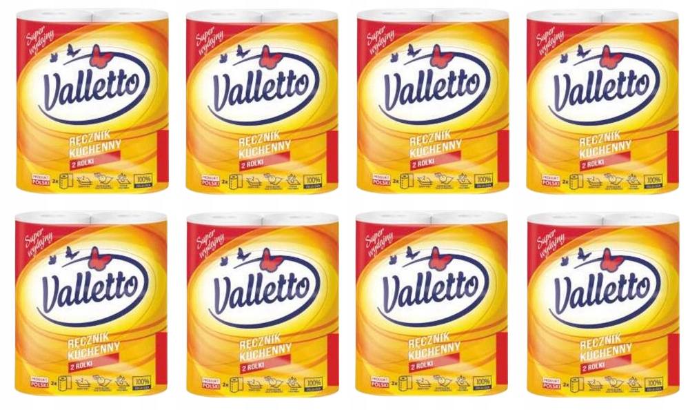 Valletto ręcznik kuchenny 8 x 2 rolki