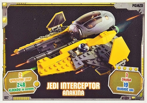 LEGO STAR WARS KARTA Pojazd - Seria 3 nr 187