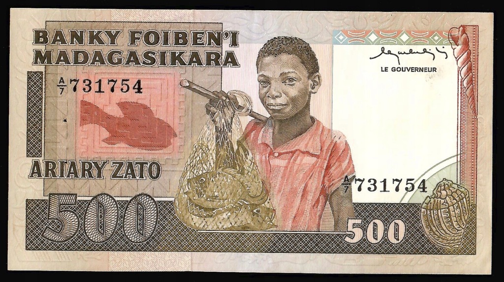 Madagaskar - 500 francs 1983-87 (aUNC)