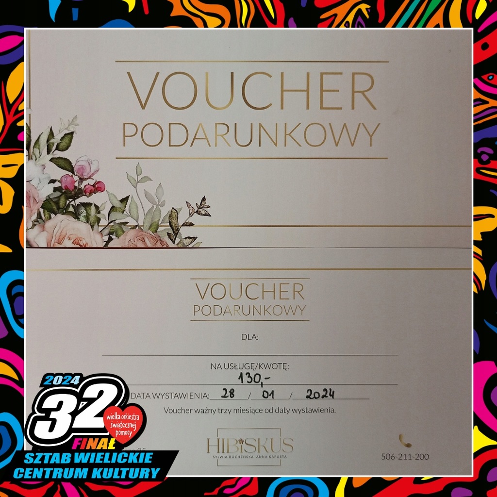 Voucher na dowolną usługę od HIBISKUS