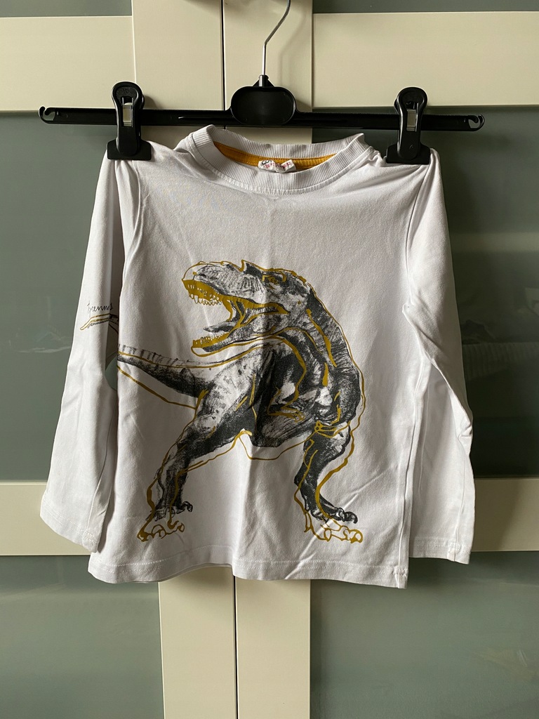 Bluzka longsleeve Coccodrillo 110 t-rex dinozaur