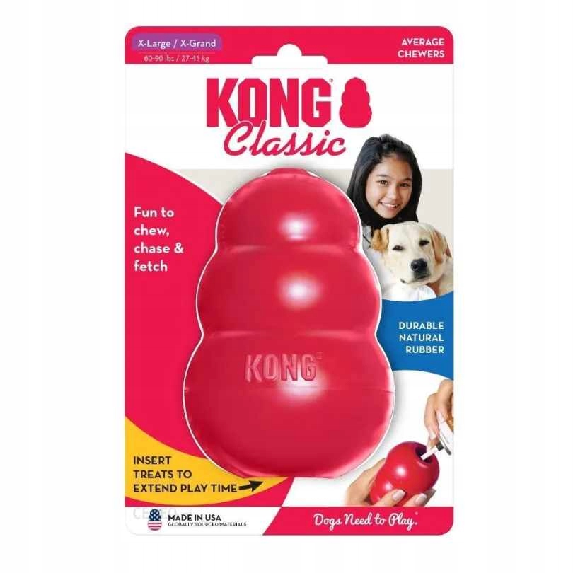 Kong Classic XL - gryzak dla dużego psa 27-41 kg