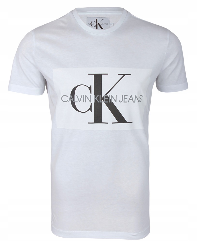 T-SHIRT CALVIN KLEIN MONOGRAM BIAŁY S