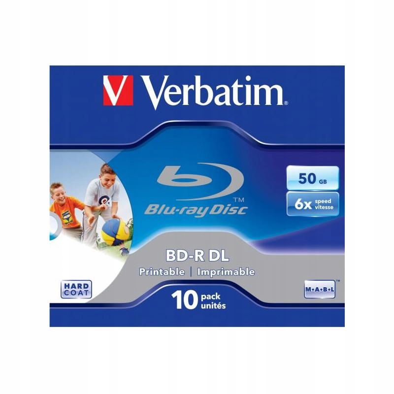 241L408 Verbatim BDR, Dual Layer Printable, 50GB,
