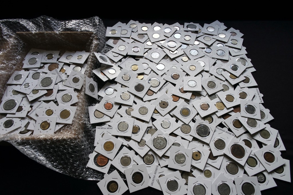 Kolekcja monet 345 sztuk ! w tym srebrne po kolekcjonerze cały świat