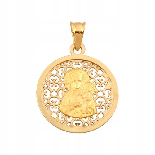 Złoty Medalik 585 Matka Boska Częstochowska 2.55 gr