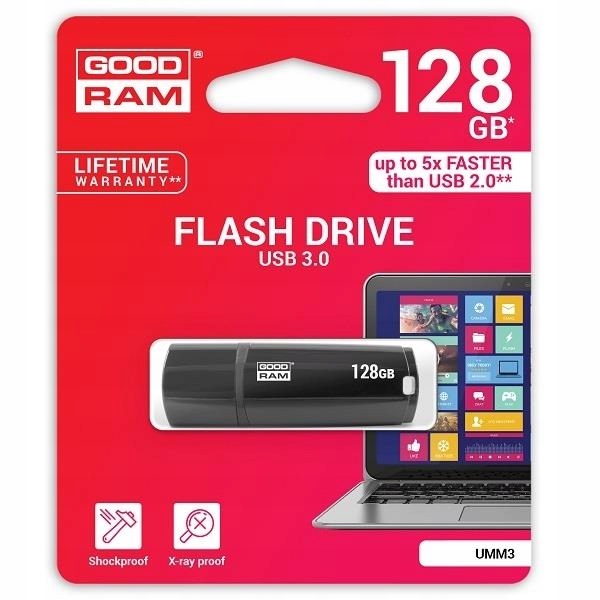 Pendrive 128GB Goodram UMM3 czarny 3.0 black