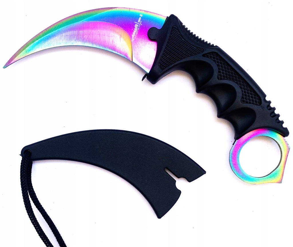 Nóż treningowy do ćwiczeń karambit CS go wzory