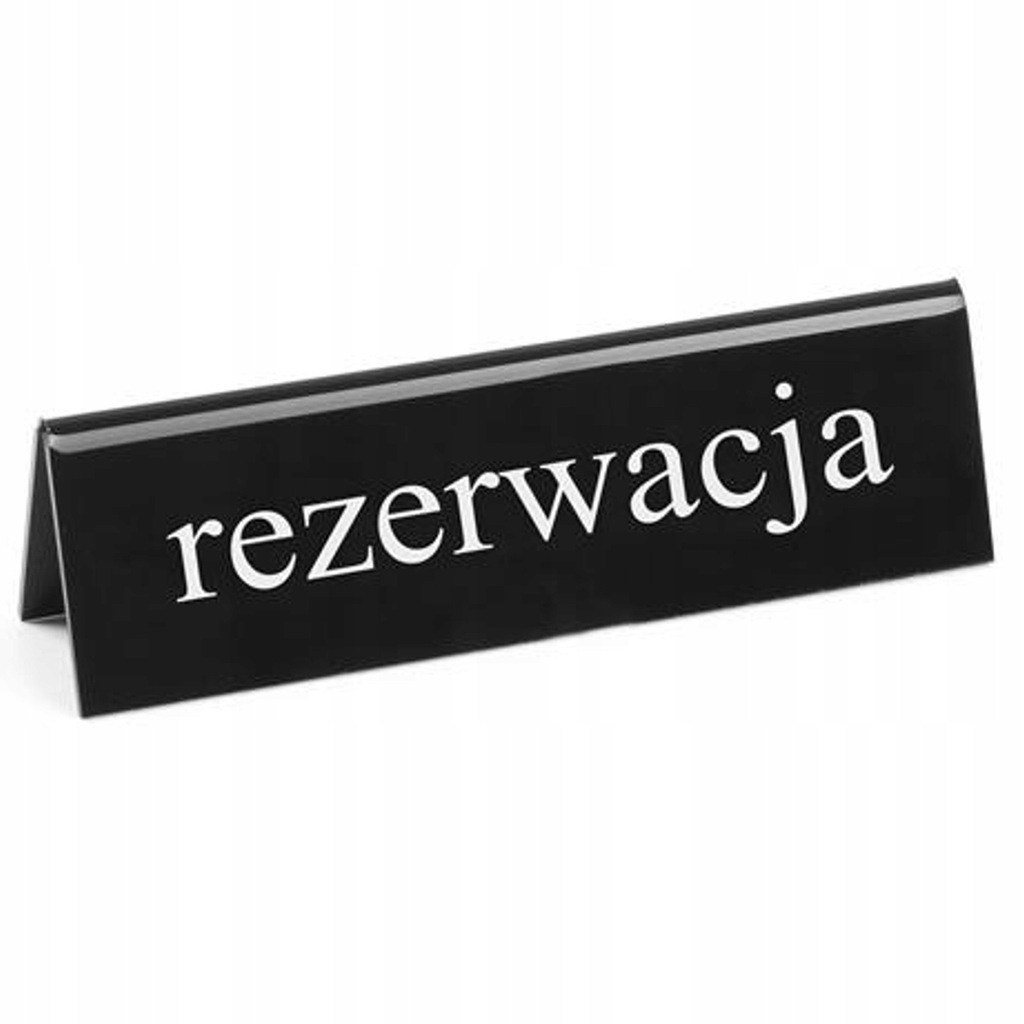 Tabliczka Rezerwacja RESERVED Do Restauracji EN