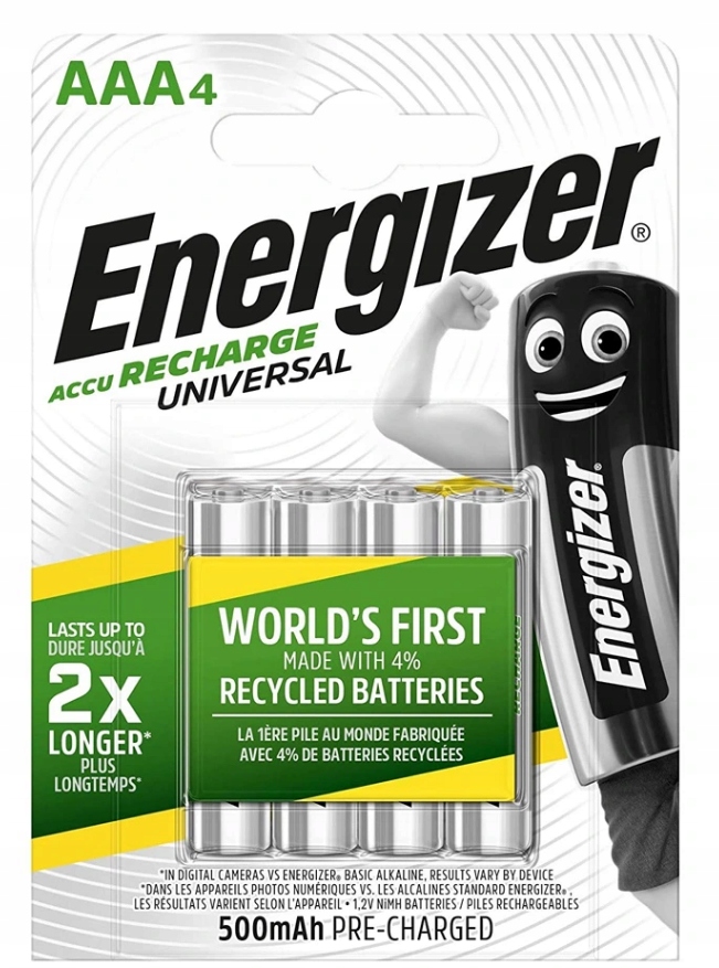 Купить БАТАРЕИ ENERGIZER R3 AAA 500 мАч x 4: отзывы, фото, характеристики в интерне-магазине Aredi.ru