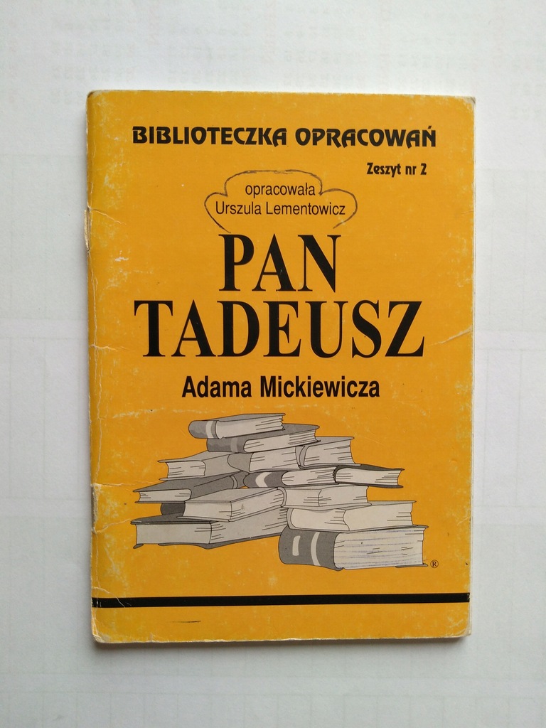 Biblioteczka Opracowań Mickiewicz Pan Tadeusz tani