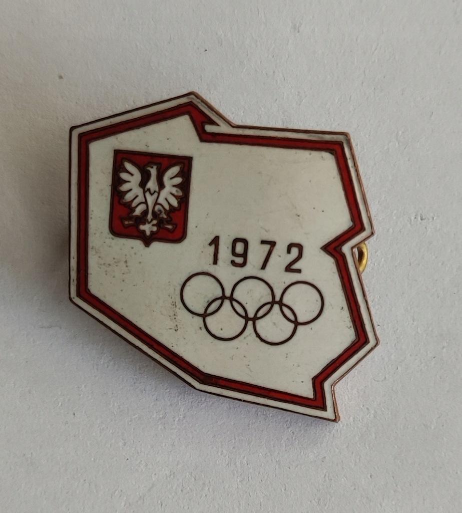 Odznaka reprezentacja Polski Igrzyska Olimpijskie 1972 przypinka