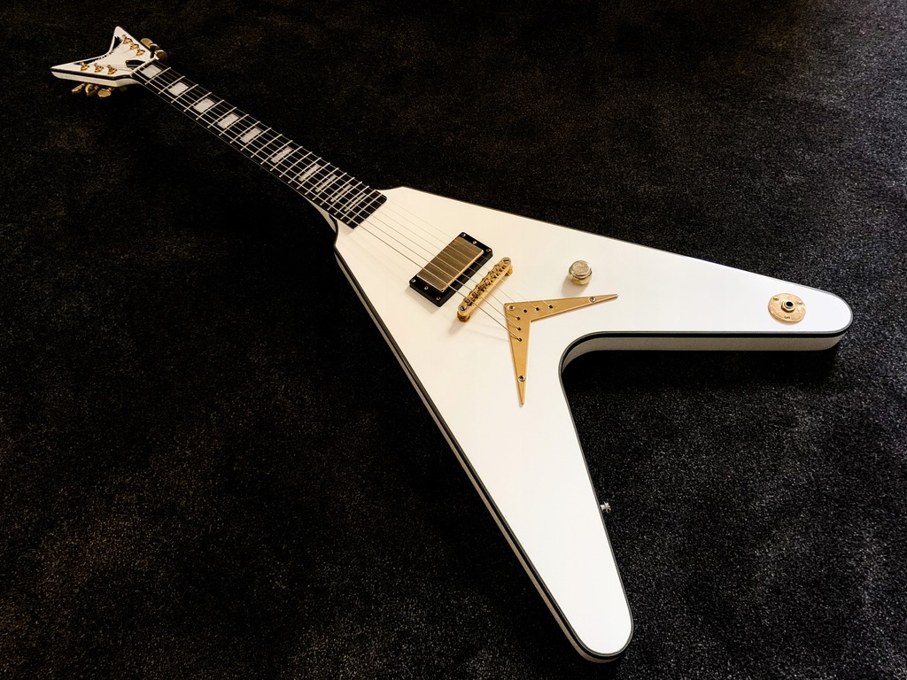 Dean Flying V 79 White Gold + Gator hardcase - 10025031476