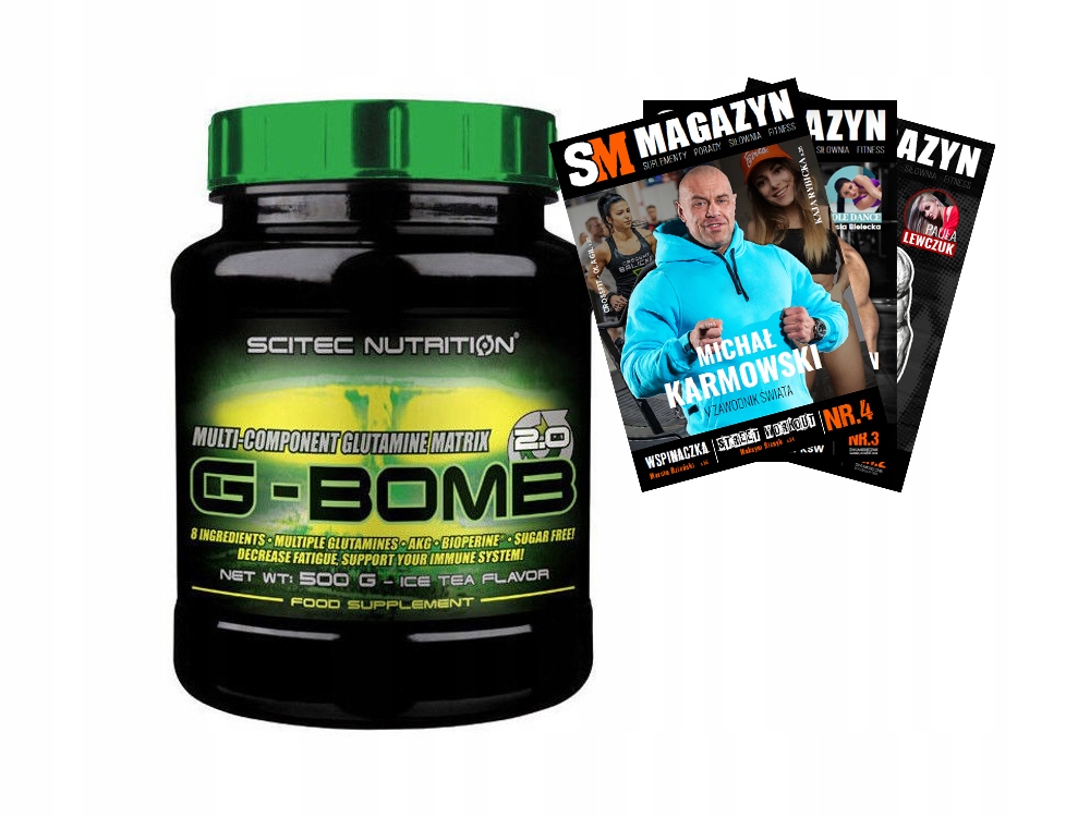 SCITEC G-BOMB 500 g GLUTAMINA MATRIX AMINOKWASY