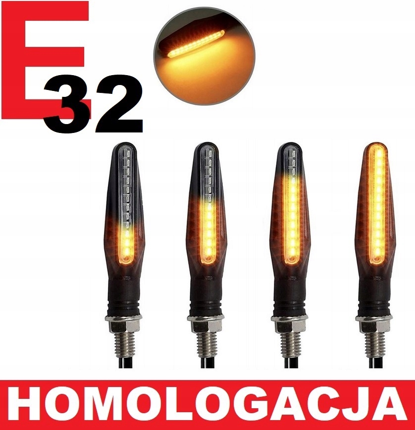 2x KIERUNKOWSKAZY Sekwencyjne Dynamiczne LED 12V HONDA SUZUKI YAMAHA DUCATI