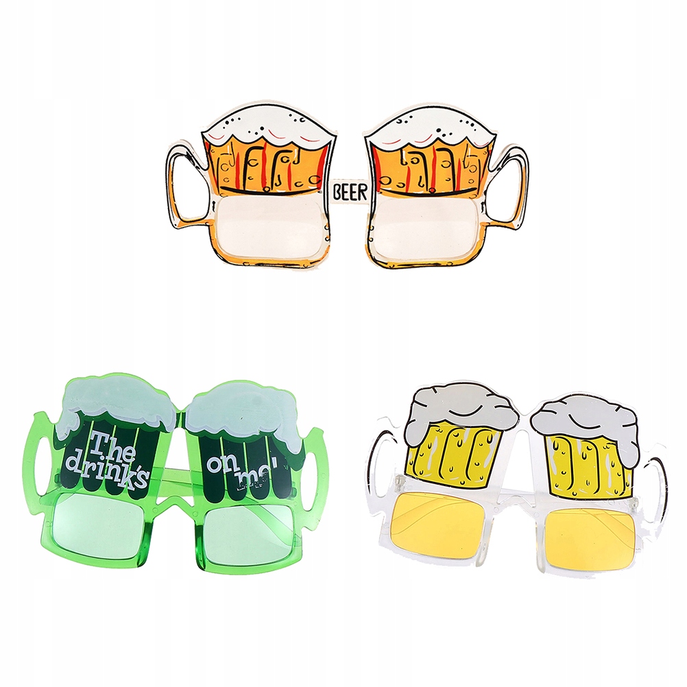 3 sztuk Oktoberfest Party Glasses Party Okulary