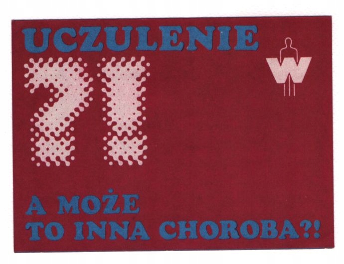 Uczulenie a może inna choroba, ulotka PRL