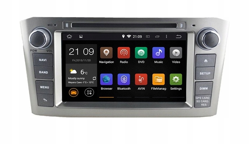 NAWIGACJA RADIO TOYOTA AVENSIS T25 0308 ANDROID 8