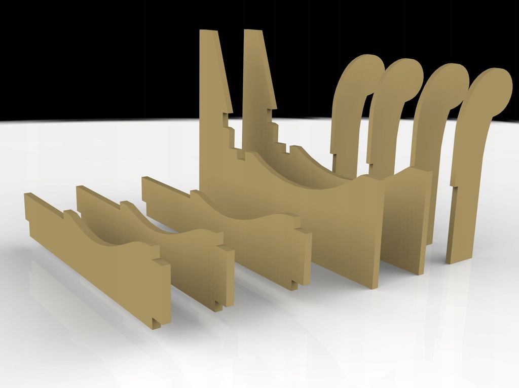 Stelaże tapicerskie do mebli CNC produkcja projekt