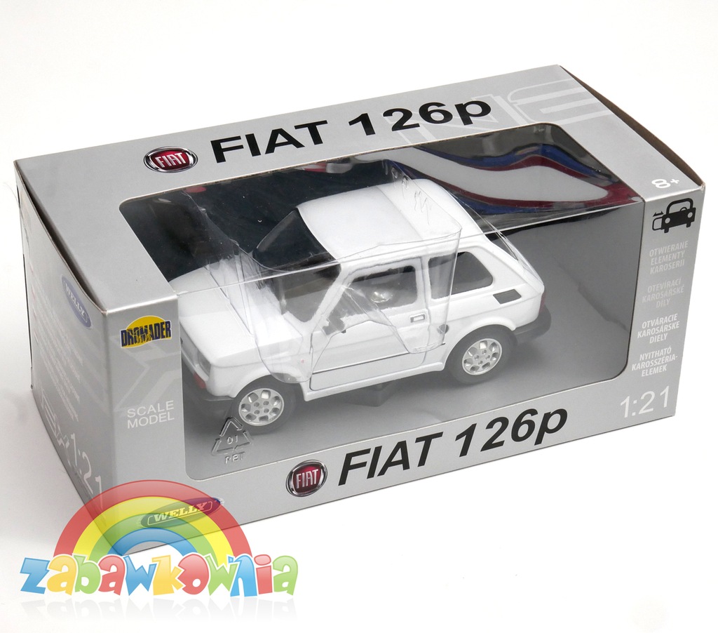 Fiat 126p maluch maluszek kaszlak PRL 121 biały