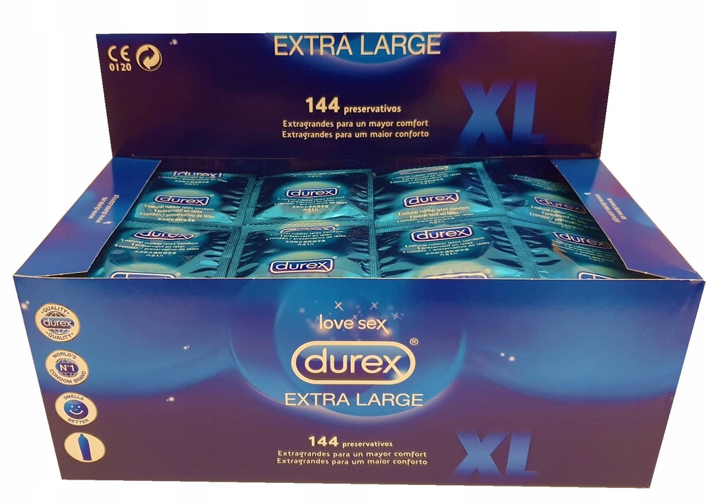 Durex Extra Large Comfort XL 144 szt.