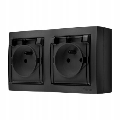 Купить SIMON AquaClick Двойная розетка с матовой поверхностью для ...