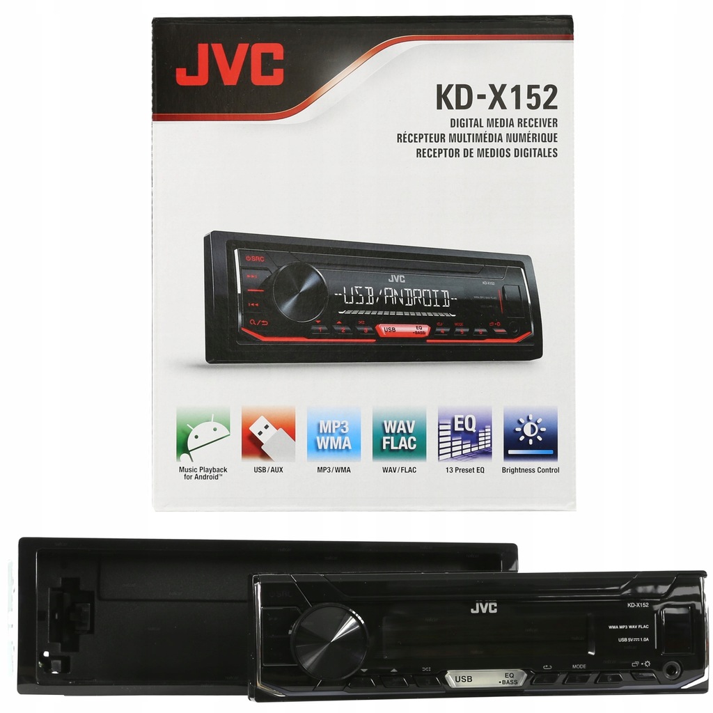 Купить РАДИО JVC KD-X152 MERCEDES VITO VIANO VW CRAFTER: отзывы, фото и ...