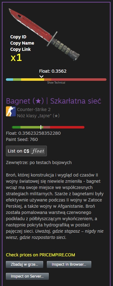 BAYONET CRIMSON WEB