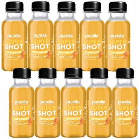 Purella SuperShot Odporność imbir+kurkuma 10x100ml