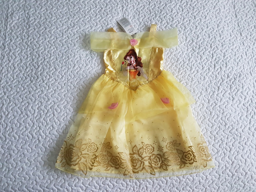 H&M sukienka na bal żółta Bella nowa roz 104