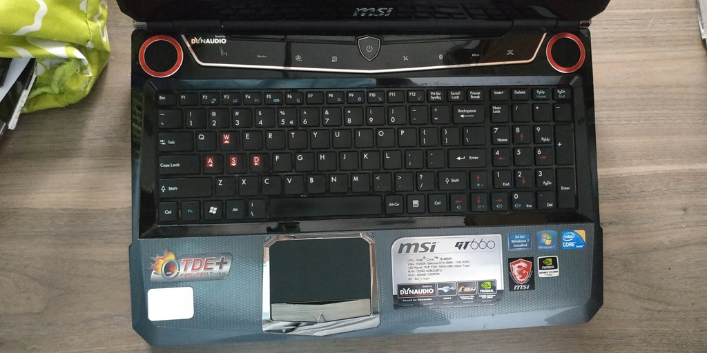 zaślepka, panel multimedialny MSI GT660 MSIGT660