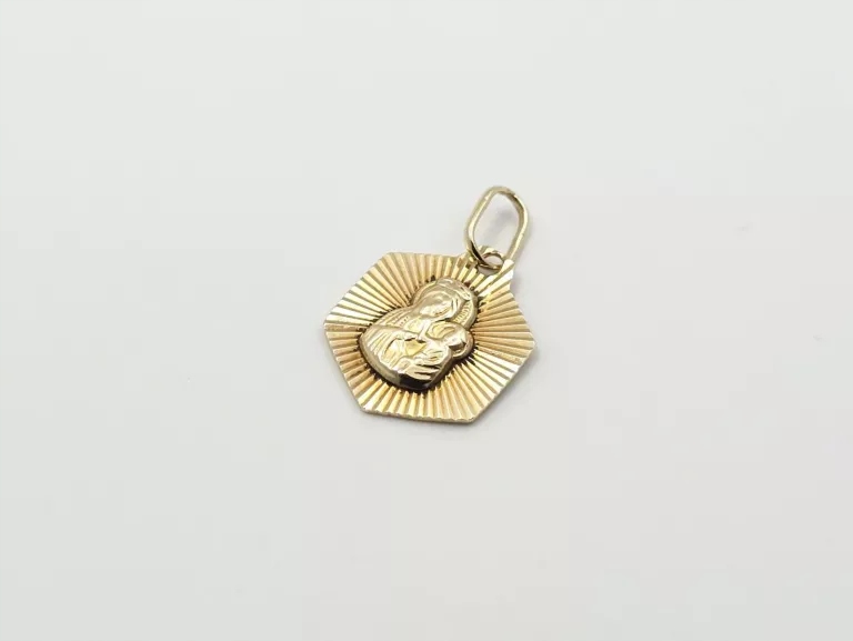 ZŁOTA ZAWIESZKA MEDALIK - 585 14K 0,84G