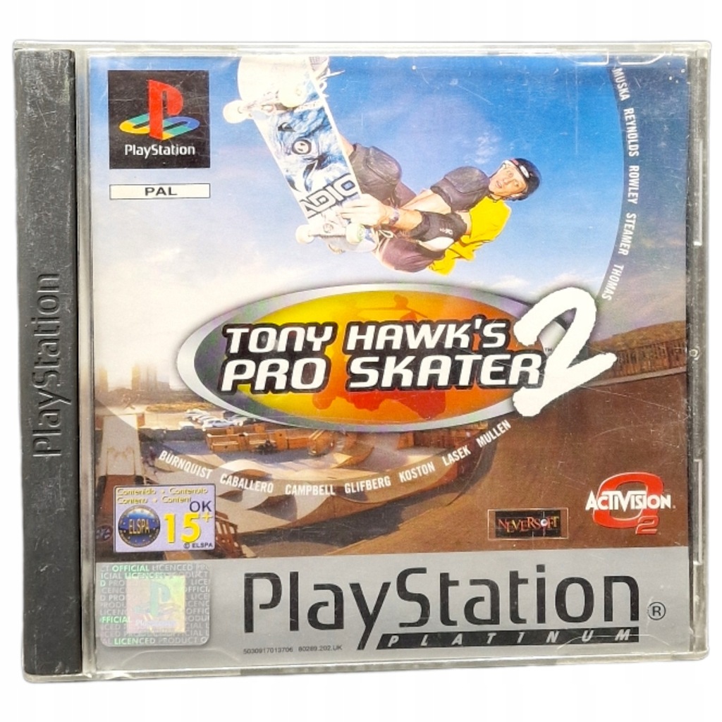 playstation tony hawks pro skater