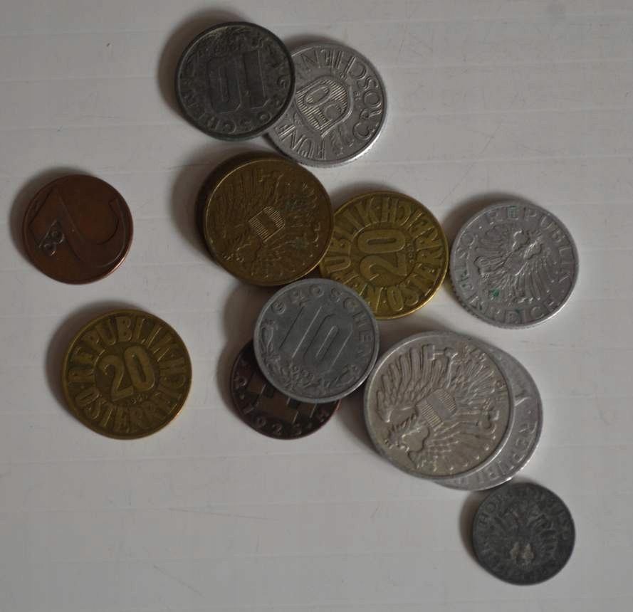 Stara Austria - zestaw 13 monet każda inna BCM