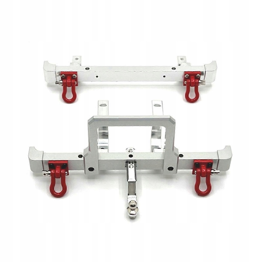 Zestaw metalowych zderzaków przód i tył do samochodów RC 1/12 MN82 LC79