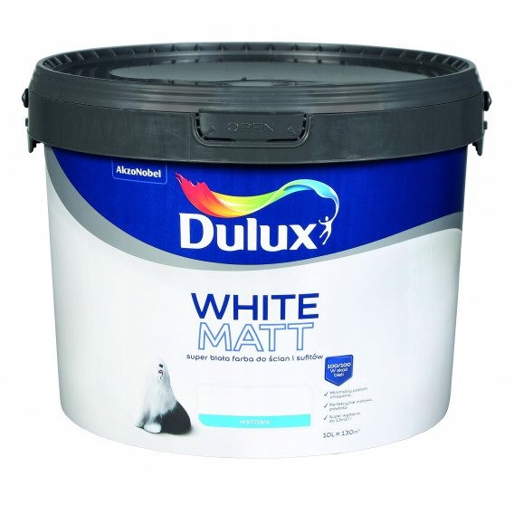 Farba Dulux White Matt biała 10l 9564363980 oficjalne archiwum Allegro